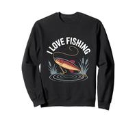 Amo pescare Catch The Big One Felpa