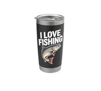 Amo pescare la trota iridea Catch Joy Bicchiere termico in acciaio inox doppia parete