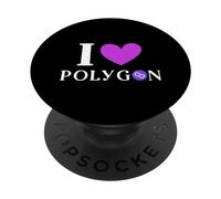 Amo Polygon Matic Crypto PopSockets PopGrip Adesivo
