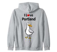 Amo Portland Felpa con Cappuccio