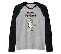 Amo Portland Maglia con Maniche Raglan