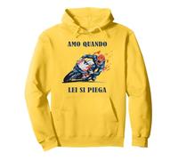 Amo Quando Lei Si Piega Moto Motociclisti Motociclista Felpa con Cappuccio