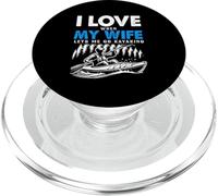Amo quando mia moglie mi lascia andare in kayak in barca sul lago kayak PopSockets PopGrip per MagSafe