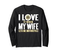 Amo Quando Mia Moglie Mi Lascia Andare in Moto Maglia a Manica