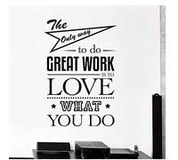 Amo Quello Che Fai Wall Decall Office Quote Art Motivation Decor Stickers Work Quotes Wall Sticker Camera Da Letto Parole 42X62Cm