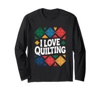 Amo Quilting Patchwork Quilt Lover Maglia a Manica