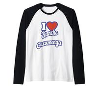 Amo Rancho Cucamonga California Maglia con Maniche Raglan