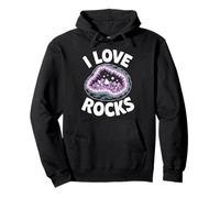 Amo Rocks Geode Crystal Lovers Felpa con Cappuccio