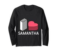 Amo Samantha Nome Personalizzato Samantha Maglia a Manica
