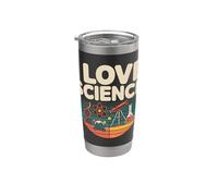 Amo Scienza Chimica Astronomia Divertimento Bicchiere termico in acciaio inox doppia parete