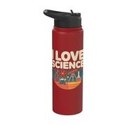 Amo Scienza Chimica Astronomia Divertimento Stainless Steel Insulated Water Bottle