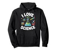 Amo Scienza Chimica Fisica Biologia Felpa con Cappuccio