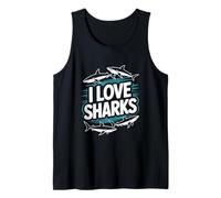 Amo Sharks Entusiast Graphic Ocean Lovers Canotta