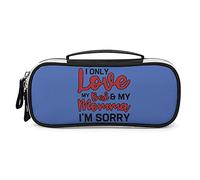 Amo solo il mio letto e mia mamma. Mi dispiace. Astuccio portatile, borsa per il trucco, borsa per il trucco