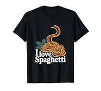 Amo Spaghetti Entusiast Design Maglietta