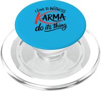 Amo testimoniare che il karma faccia la sua cosa Giustizia divertente PopSockets PopGrip per MagSafe