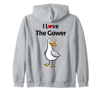 Amo The Gower Felpa con Cappuccio