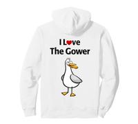 Amo The Gower Felpa con Cappuccio