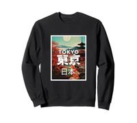 Amo Tokyo, Tokyo Japan Loves me, Tokyo Fashion Graphic Felpa