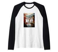 Amo Tokyo, Tokyo Japan Loves me, Tokyo Fashion Graphic Maglia con Maniche Raglan