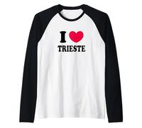 Amo Trieste Maglia con Maniche Raglan