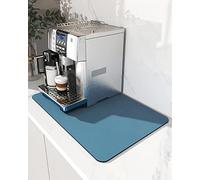 AMOAMI - Tappetino da caffè per nascondere le macchie, con retro in gomma, assorbente, per bancone della cucina, accessori da bar, adatto per macchine da caffè e caffettiere