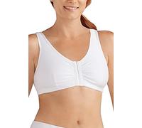 Amoena Womens Frances Front-Closure Leisure Bra, White, L C D 40 42 US