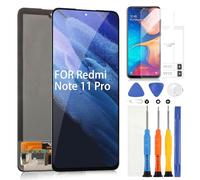 AMOLED LCD Schermo per Xiaomi Redmi Note 11 PRO/Redmi Note 11 PRO 5G 6.67'' Display per Redmi Note 11 PRO 5G LCD Sostituzione dello Schermo Touch Screen Digitizer Full Assembly con Strumenti
