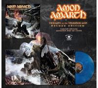 Amon Amarth 'Twilight Of The Thunder God' Vinile marmorizzato blu nero bianco