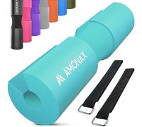 Amonax Barbell Squat Pad Cuscino Bilanciere quat - Collo e Spalle Supporto Pad - Grande per Squat, Affondi, Spinte Dell'anca Allenamento/Esercizi/Allenamento Con i Pesi Fitness (Turchese)