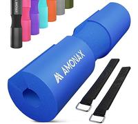 Amonax Barbell Squat Pad Cuscino Bilanciere quat - Collo e Spalle Supporto Pad - Grande per Squat, Affondi, Spinte Dell'anca Allenamento/Esercizi/Allenamento Con i Pesi Fitness (Blu)