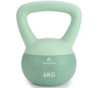 Amonax Kettlebell, set di kettlebell da 4 kg, 6 kg, 8 kg, 10 kg, per uomini e donne, con impugnatura ergonomica antiscivolo, pesi kettlebell per palestra a casa per allenamento della forza di tutto il