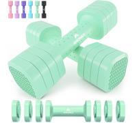 Amonax Pesi Palestra Manubri Regolabili 4 in 1, Set di Pesi da 1 a 5kg