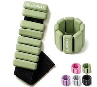 Amonax Set di Pesi Regolabili per Caviglia e Polso, Pesi per Gambe Fitness per Donne e Uomini, Coppia da 0,45 kg/0,9 kg per Allenamento di Forza, Pesi per Pilates, Pesi per Corsa e Nuoto, Pesi per