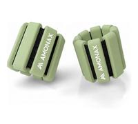Amonax Set di pesi regolabili per caviglie e polsi, pesi per gambe da fitness per donne e uomini, coppia di pesi da 0,5 kg/0,9 kg, per allenamento della forza, pilates, corsa, nuoto, mani, braccia