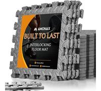 Amonax Tappeto Palestra Tappetini in Schiuma Eva, Puzzle Tatami Palestra Tappetino Palestra, Tappetini Da Gioco per Bambini, Tappeto Piscina Attrezzi Palestra Tappetini Palestra per Palestra in Casa