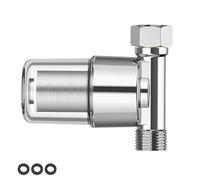 AMONENZ 1/2 Pollice Filtro Calcare Doccia, 40 μm Filtro Anticalcare Doccia, Acciaio Inox Argento Filtri Anticalcare Lavatrice, Filtri per Acqua, per Rubinetti e Scaldabagni