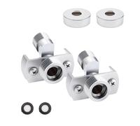 AMONENZ 2 Pezzi Valvola ad Angolo Universale, Adattatore per Rubinetto Doccia, Flessibile Adattatori per Rubinetto da Doccia, per Risolvere Perdite Acqua, Valvola Regolazione Acqua