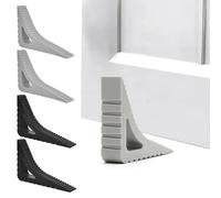 AMONENZ 4 Pezzi Ferma Porta da Pavimento, Triangolo Cuneo Fermaporta Gomma, Antiscivolo Antigraffio Ferma Porta da Pavimento, Senza Attrezzi Fermaporte da Terra, per Casa, Hotel, Ufficio