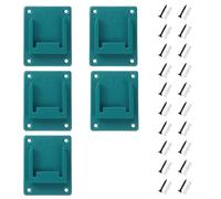 AMONENZ 5 Pezzi Blu Portautensili a Parete, Trapano Strumento Titolare Supporto, Supporto Compatibile con Elettroutensili, per Bosch 14,4 V/18 V Utensili Elettrici