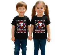 Among Christmas Us | Ugly Christmas Christmas - Maglietta per bambini, Nero , 128