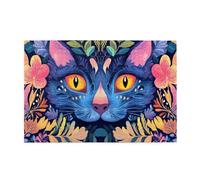 Among The Blue Cat Flowers 1000 Pezzo Puzzle Per Adulti Puzzle In Legno Per Adulti Regali Decorazione Della Casa