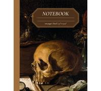 Among the Dead & Bound: A Gothic Lined Journal | Skull & Books Dark Art Cover | 100 Pages | 7.5" x 9.25" Composition Notebook