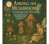Among the Mushrooms: A Cottagecore Whimsy - Coloring book for Teens and Adults: A Cozy Forest-Themed Coloring Book for Teens and Adults