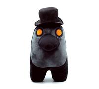 Among US 30.5cm Peluche Nero Crewmate Con Top Cappello E Maschera