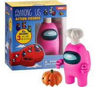 Among Us Action Figure da collezione Serie 2 con accessori (rosa)