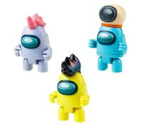 Among Us Action Figure In Scatola Con Finestra 3 Pezzi