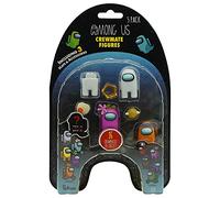 Among Us Crewmate - Confezione da 5 personaggi AU2040-H, prodotto ufficiale, perfetto da collezione, per fan del gioco (Dead Body-bianco)