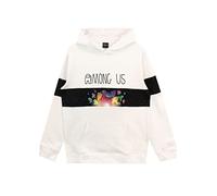 Among Us Felpe con Cappuccio per Ragazzi Bianco 15-16 Anni