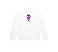 Among Us Felpe per Ragazze Gioco Bianco 10-11 Anni